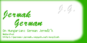 jermak german business card